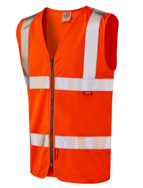 Leo Meeth LFS Waistcoat Orange    Clothing  